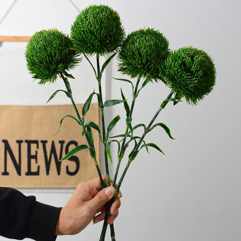 

6PC/10PC Artificial Plastic Plant Dandelion Ball Flowers Home Decor Garden Decoration Gift Ornamental Flowerpot Photography