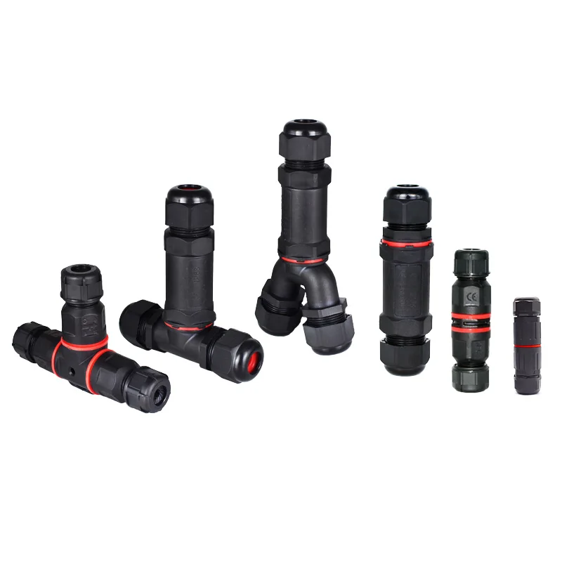 Electrical Waterproof Terminal Cable Connector IP68 Three-way Electrical 2/3/4pin Wire Outdoor Underwater Screw Home Improvement