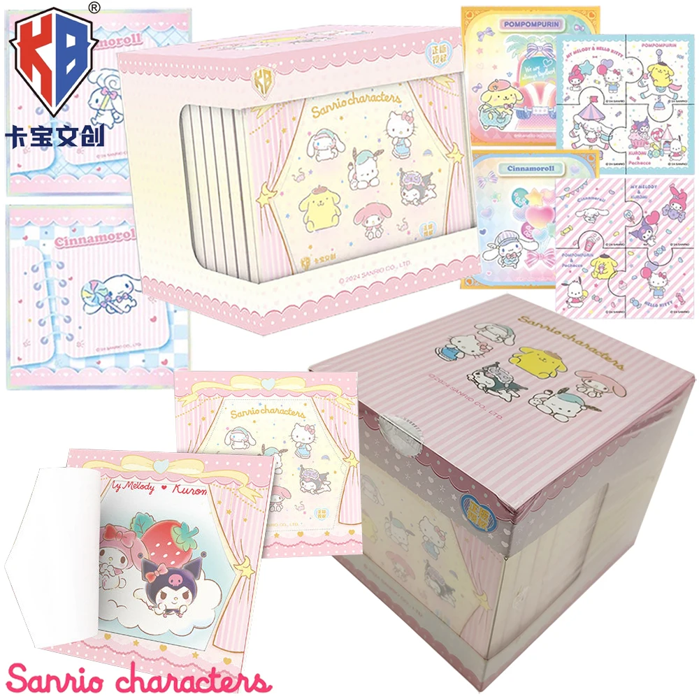 New Official Kabao Sanrio Collection Color Paper Cards Cute Cartoon Star Family Limited Character Card Doujin Toys and Hobbies