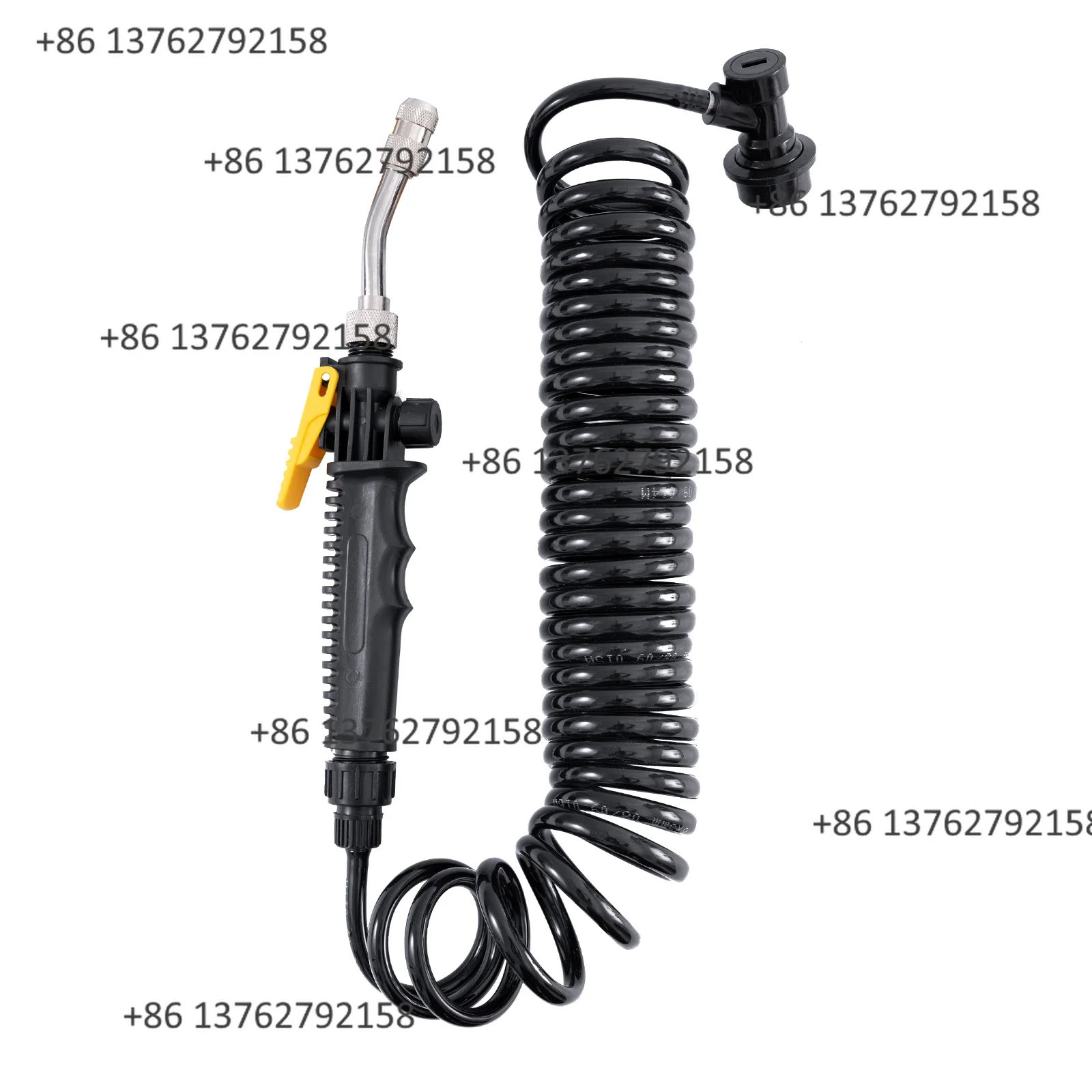 Car Wash Sprayer Gun With 6M Elastic Spring Hose Adjustable Water Nozzle Replacement Tool For Car PPF Film Cleaning Spraying
