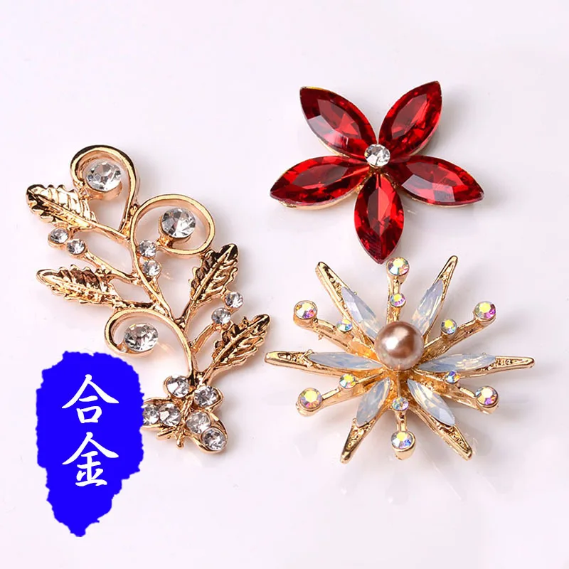 New DIY fashion alloy snowflake branch accessories wholesale jewelry accessories shoes and clothing bags hair accessories hairpi