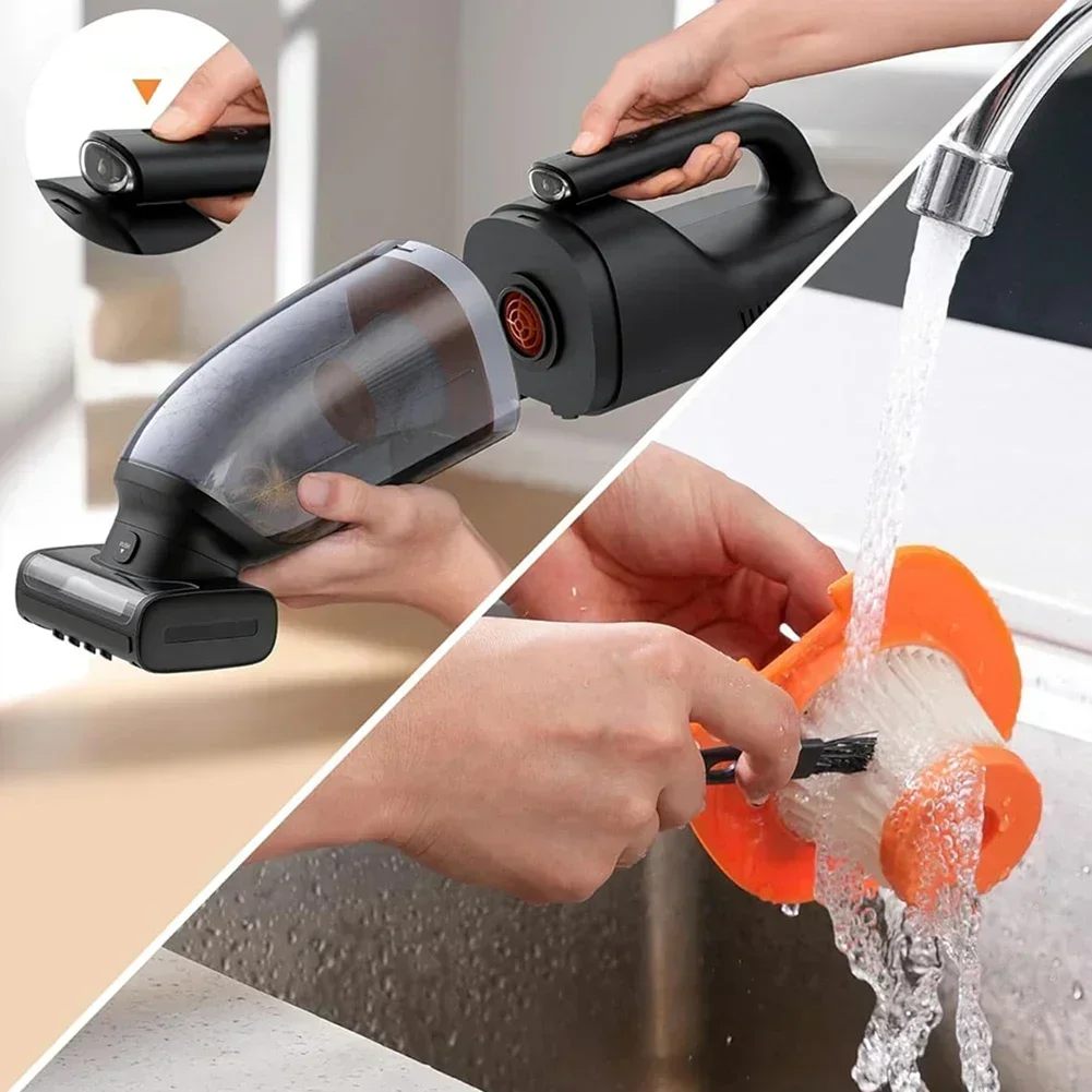 ​​​​​1/3pcs Filters For Baseus AP02 Vacuum Cleaner With 6000Pa High Filtration Efficiency Power Tools Replacement Parts