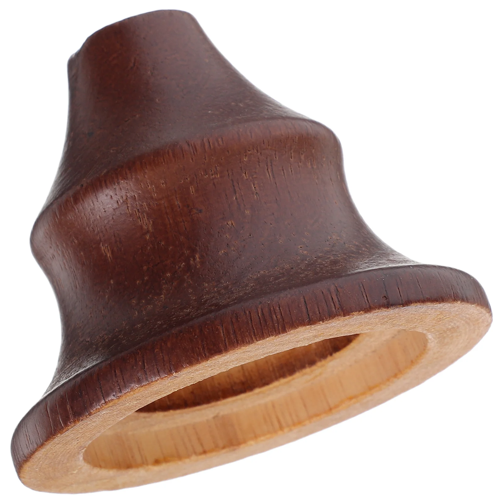 

Wood Gourd-Shaped Lamp Base E27 Socket 10mm Hole Brown Oriental Decorative Lighting Accessory for Living Dining Study