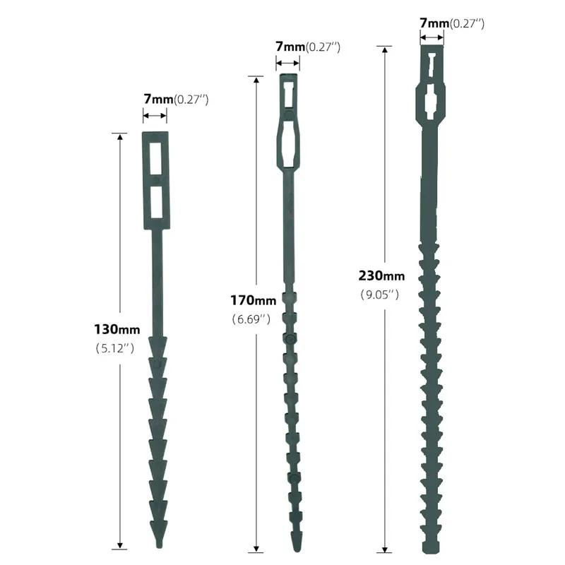 플라스틱 식물 타이 재사용 가능한 패스너 온실 재배 키트, 정원 나무 토마토 덩굴 등반 다기능 클립, 50 개, 100 개