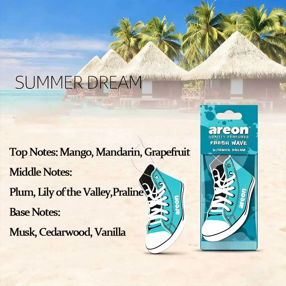 Trendy Sneaker‑Shaped Hanging Car Air Freshener, Shoe‑Style Ornament for Rearview Mirror, Light‑Scent Auto Interior Decor