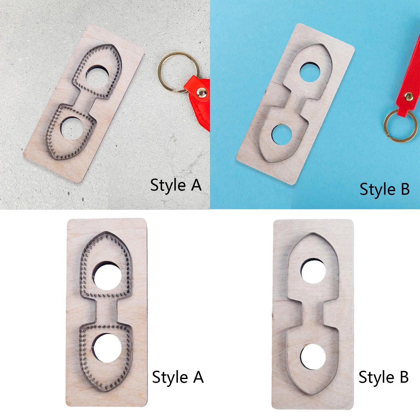 Leather Cutting Die Key Ring Punch Template for Keychain Househld Embossing