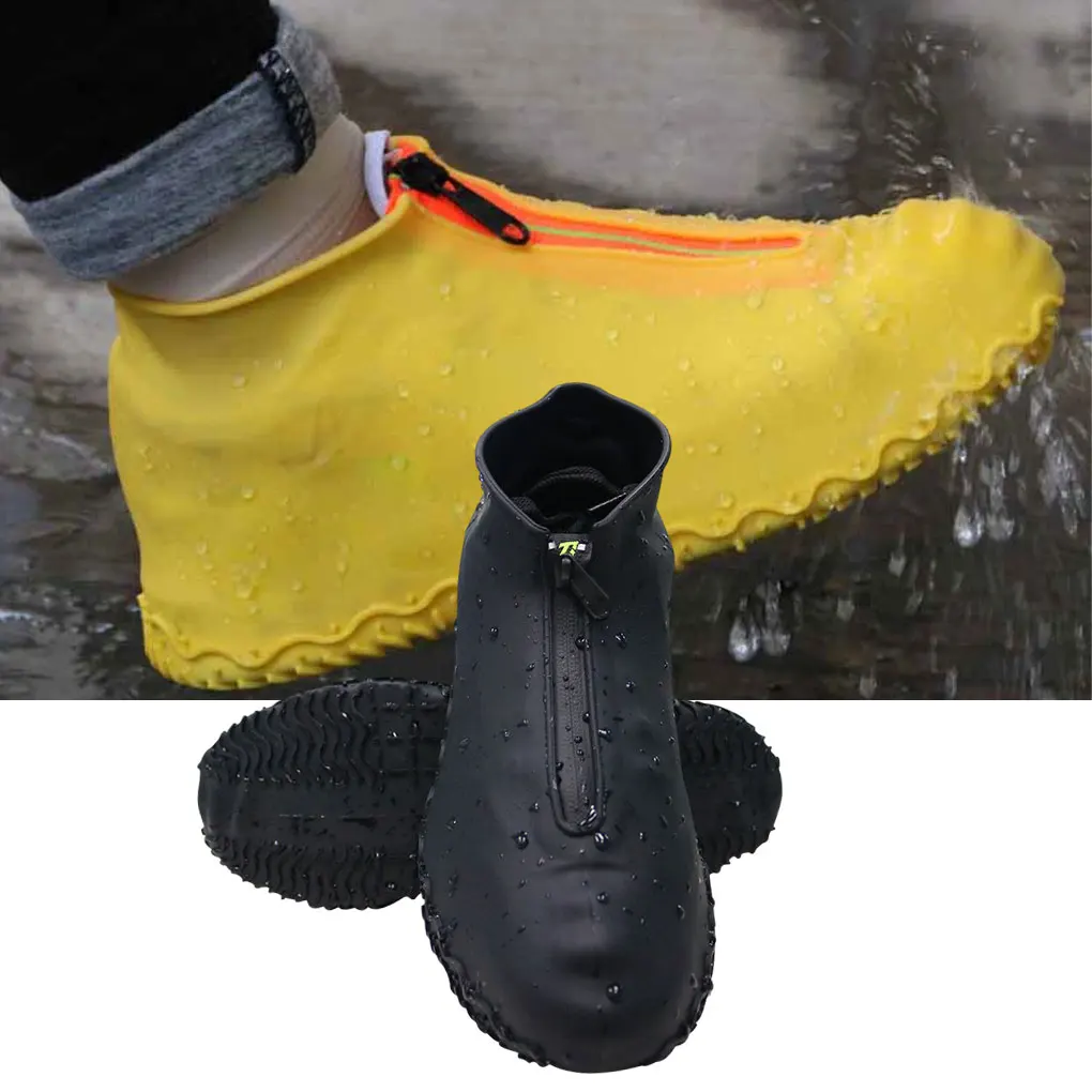 

2x Black Convenient And Eco-friendly Shoe Covers Shoes Clean And Dry In Any Situation Reusable