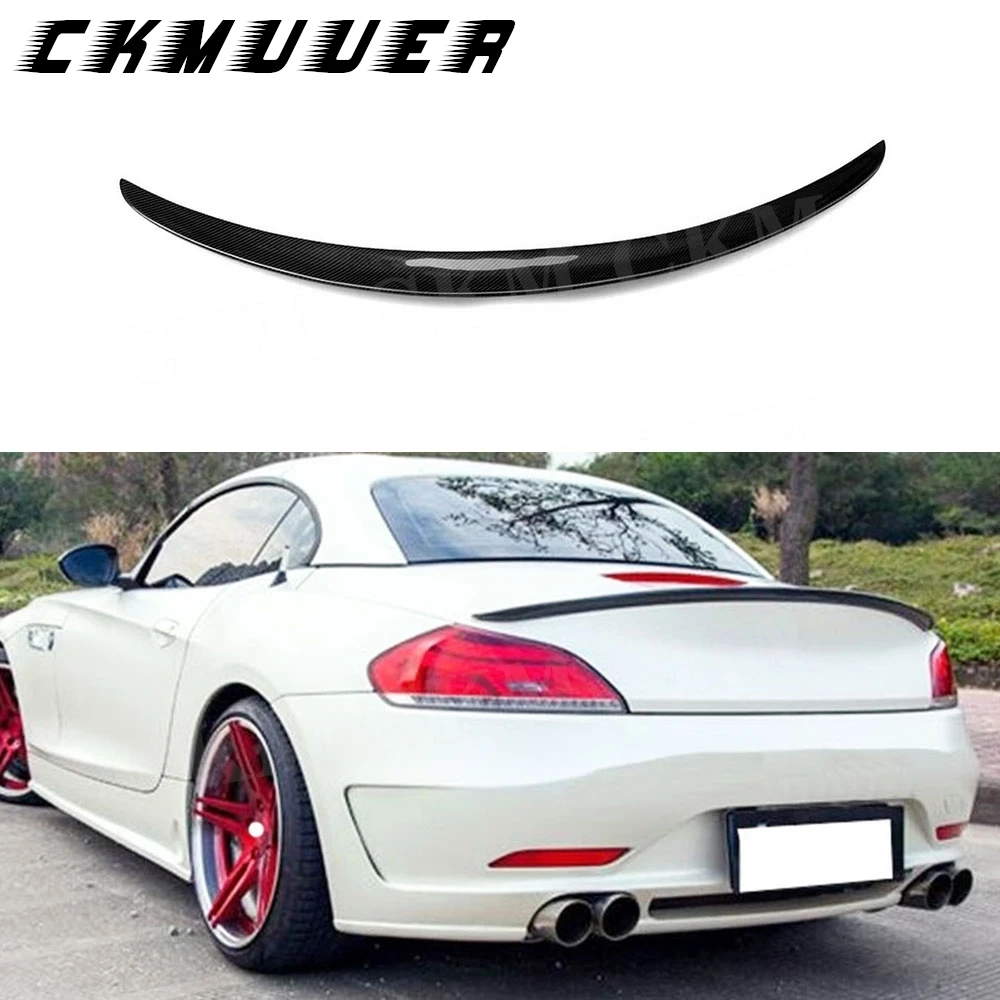 

CKMUUER чехлы на задний спойлер багажника из углеродного волокна для BMW Z4 E89 Coupe 2-дверный 2009 2010 2011 2012 2013 2014 2015 2016