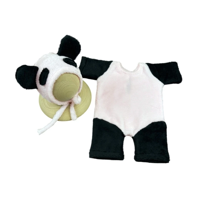 1 Set Infant Animal Costume For Newborns Comfortable Fabric Short Sleeved Jumpsuit with Hat For Parties