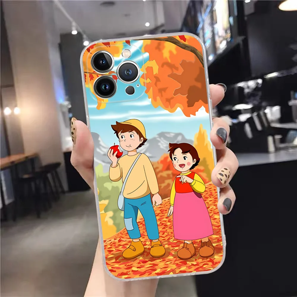 Cute Heidi Phone Case For iPhone 15 14 11 12 13 Mini Pro XS Max Cover 6 7 8 Plus X XR SE 2020 Funda Shell