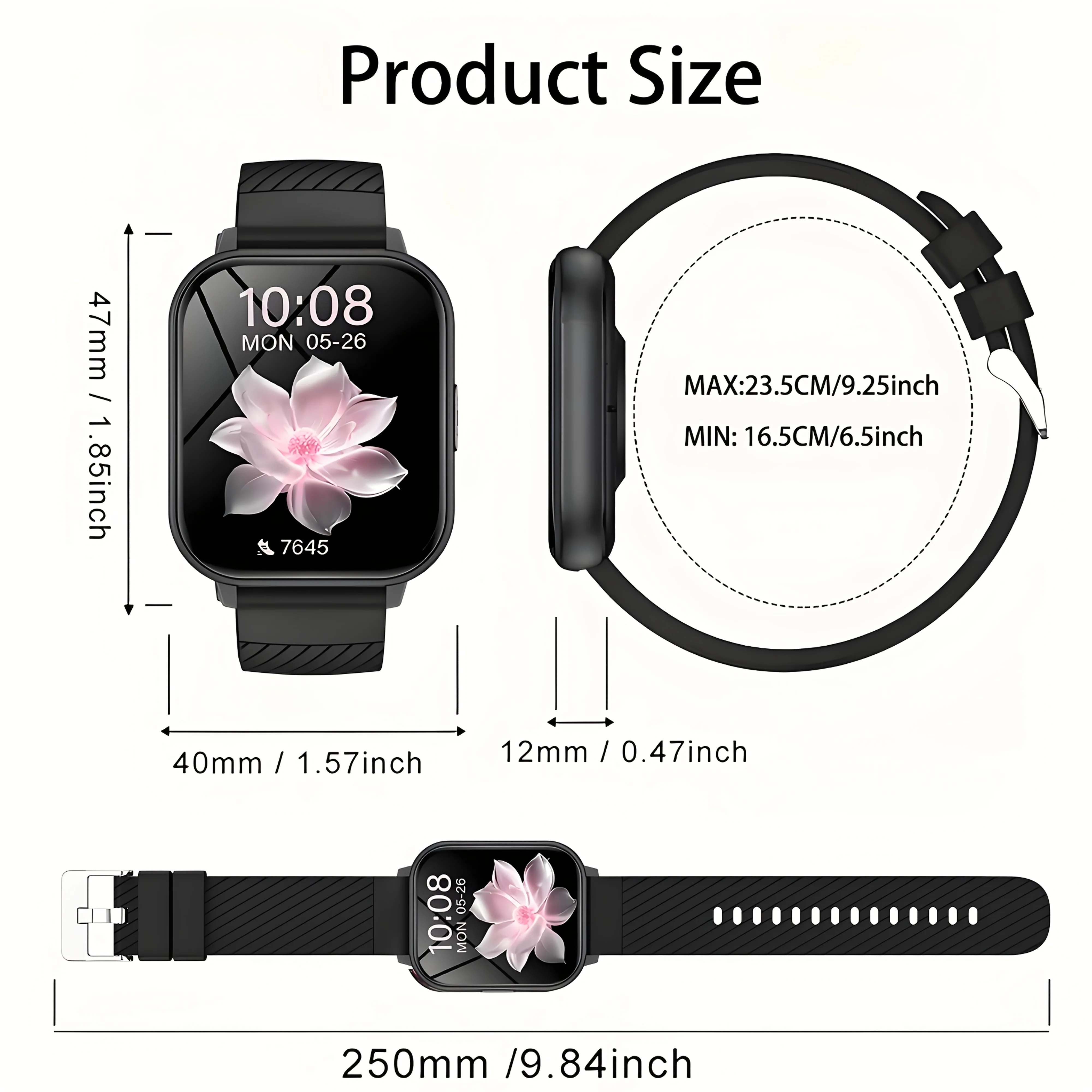 Смарт-часы с сенсорным экраном DROPSHIPPING, беспроводные звонки, режим упражнений, мониторинг артериального давления и сна, фитнес-трекер