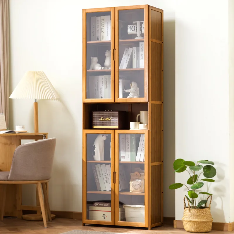 Bookshelf Floor-to-ceiling bookcase Children's narrow gap shelf storage on desktop Small office