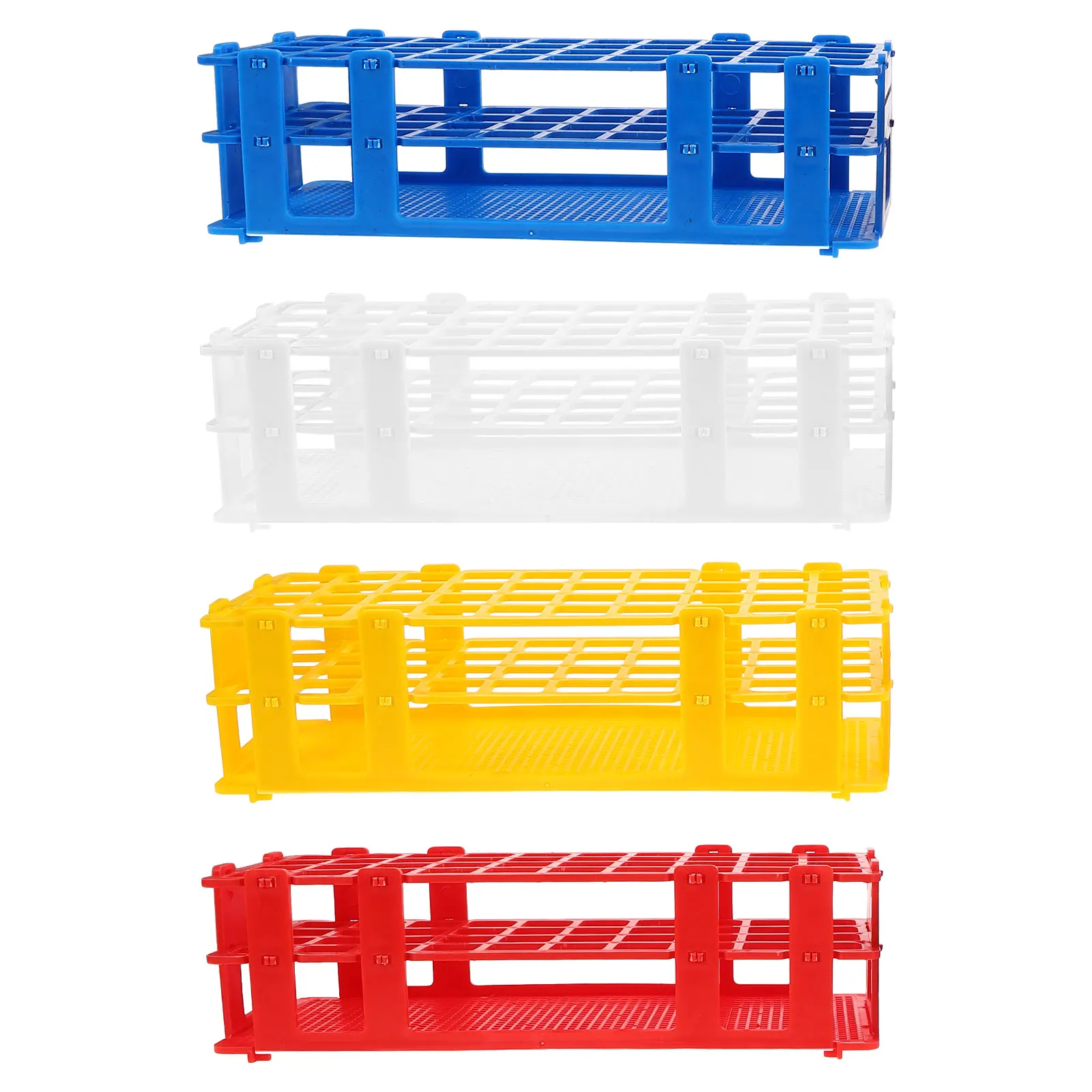 

4pcs Test Portable Lightweight Modular Lab Storage Adjustable Plastic Holder Stand For Mobile Limited Space