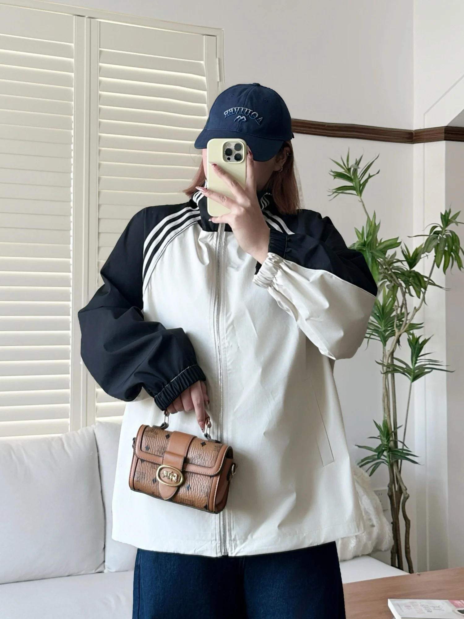 

plus Size Women's Casual Sporty Splice Short Jacket Thick Big Sister Style Spring New Loose Fit Korean Style Versatile Slimming