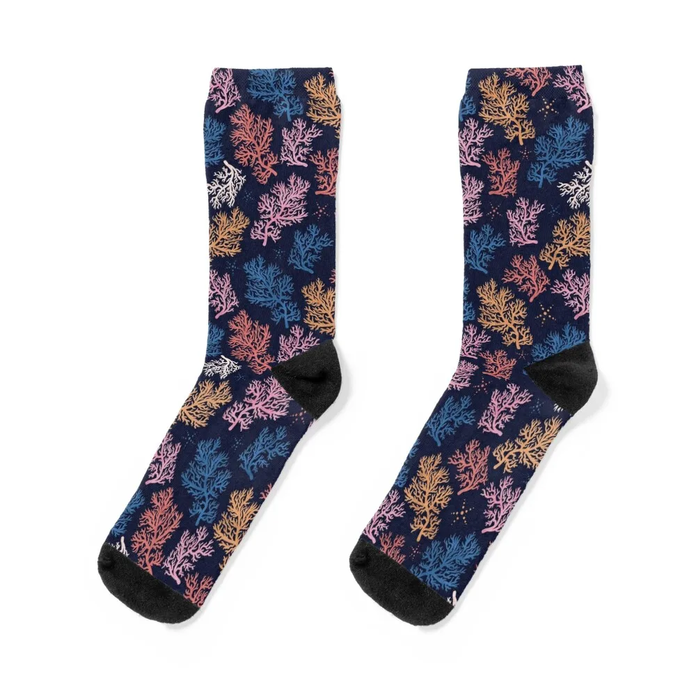 

Coral Fractal Formations On Ocean Reef Pattern Socks funny gift funny sock New year's halloween Socks Man Women's