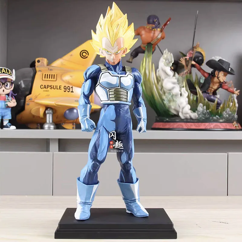32cm DBZ Smsp Vegeta modelo Dragon Ball Z figura de acción Manga figura Anime Super Saiyan Figuras Comic Color GK estatua regalo para niños