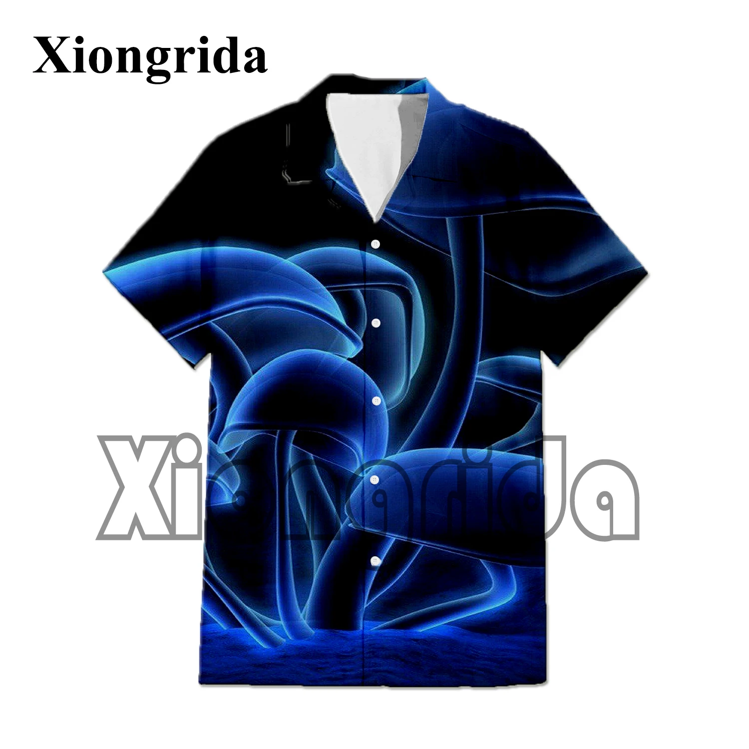 New Unisex Mushroom Men Short Sleeve Shirts 3D Print Casual Fashion Shirts Harajuku T Shirt