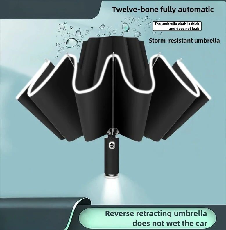 

Parasol Umbrella Academy Uv Umbrella Fully Automatic Fold Vehicle-mounted Reverse Umbrella Sunshade Autodefensa 거꾸로우산 자동