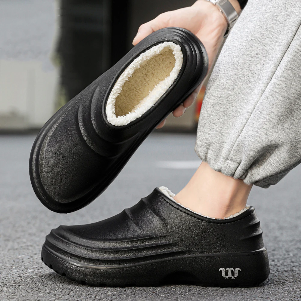 Winter Chef Shoes Anti Slip and Oil Proof Work Shoes Lazy Slippers Casual Trendy Slippers One Step Fashion Shoes Sports Shoes