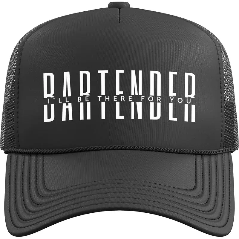 Professional Bartender Gift for Bartenders Trucker Hat with Adjustable Mesh Back
