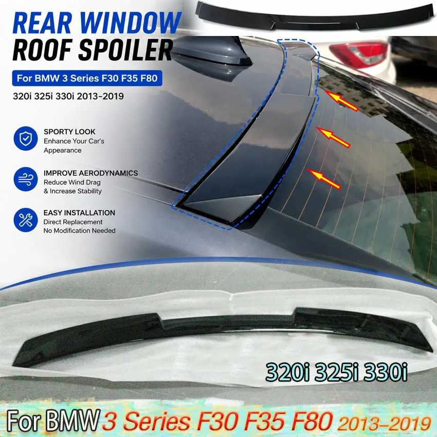 

Rear Window Roof Spoiler Wing for BMW 3 Series F30 F35 F80 320i 325i 330i 2013-2019 Splitter Diffuser Tail Fin Body Kit Tuning