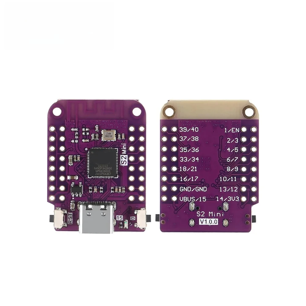 ESP32 S2 Mini WIFI IOT Board Based ESP32-S2FN4R2 ESP32-S2 4MB Flash Type-C Connect Arduino Compatible with MicroPython