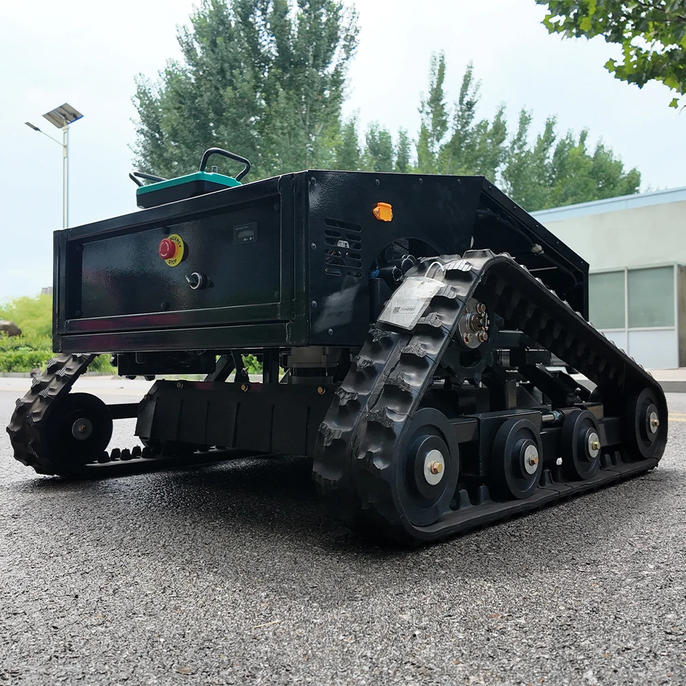 Cheap Price Mini Remote Control Lawn Mower Petrol Crawler Lawn Mower Agricultural Garden Lawn Mower