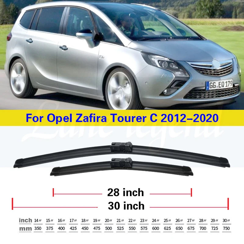 Wiper Front Rear Wiper Blades Set For Opel Zafira Tourer C 2012-2020 2013 2014 2015 Windshield Windscreen Window 30\