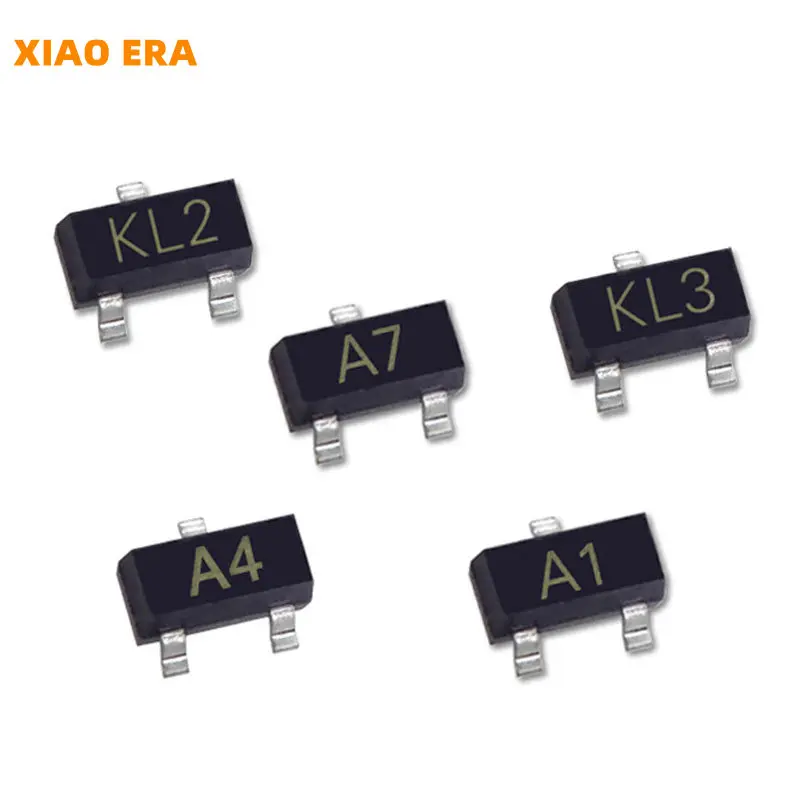 50Pcs SMD Dual Switching Diode Transistor SOT-23 BST54S KL4 BAT54A KL2 BAT54C KL3 BAS16 A6 BAW56 A1 BAS316 A6 BAV70 A4 IC