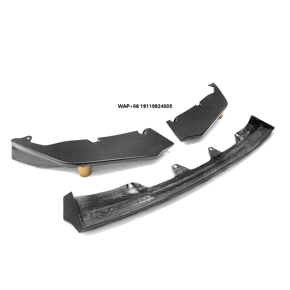 

For-BMW M3 M4 G80 G82 2021-2025 V Style Real Dry Carbon Fiber Front Lip Front Bumper Front Shovel Automotive Spoiler Body Kit