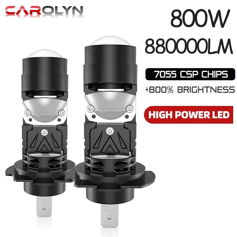 

H7 Led Headlight Mini Projector Lens Car Light Canbus Auto Motorcycle Lights Penetration Fog Lamp High Power Plug&play LHD 12V