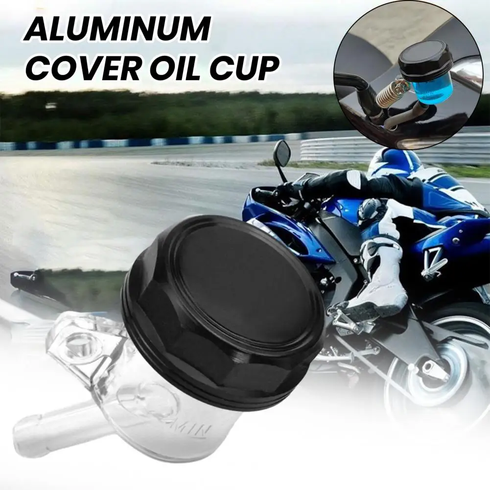 

High Toughness Oil Cup Universal Motorcycle Aluminum Lid Oil Cup Rear Brake Pump Fluid Reservoir for Modified for Motorcycles