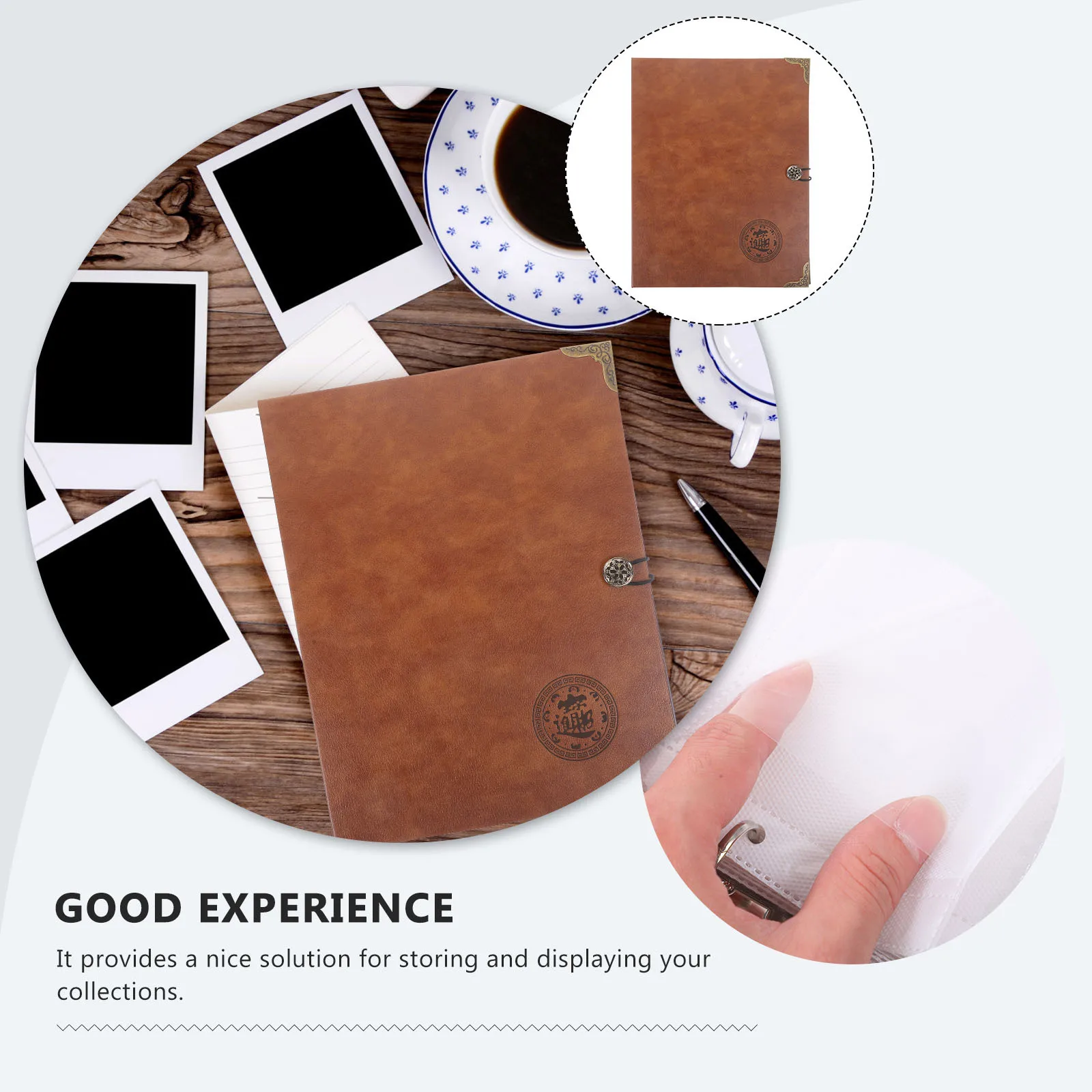 

Currency Album Durable Transparent Coin Collection Book Storage Holder for Bills Game Cards Postcards Collecting Supplies