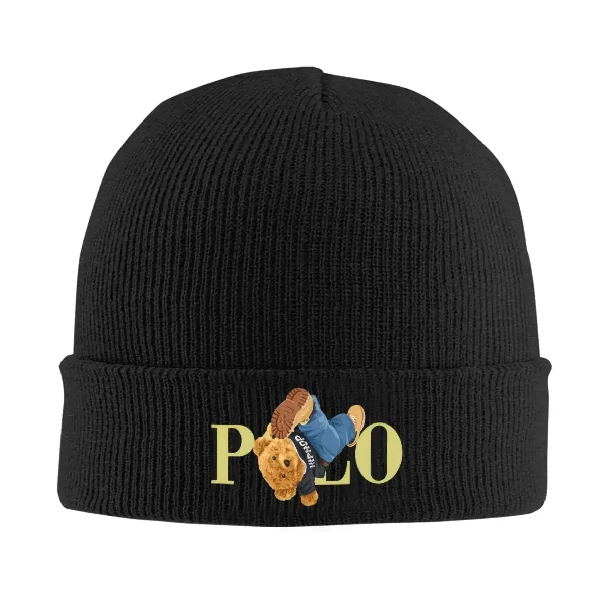 

Kawaii Bears Beanie Hats Bonnet Hats Men Women Trendy Outdoor Sport Knit Hat Autumn Winter Custom Polo Warm Caps