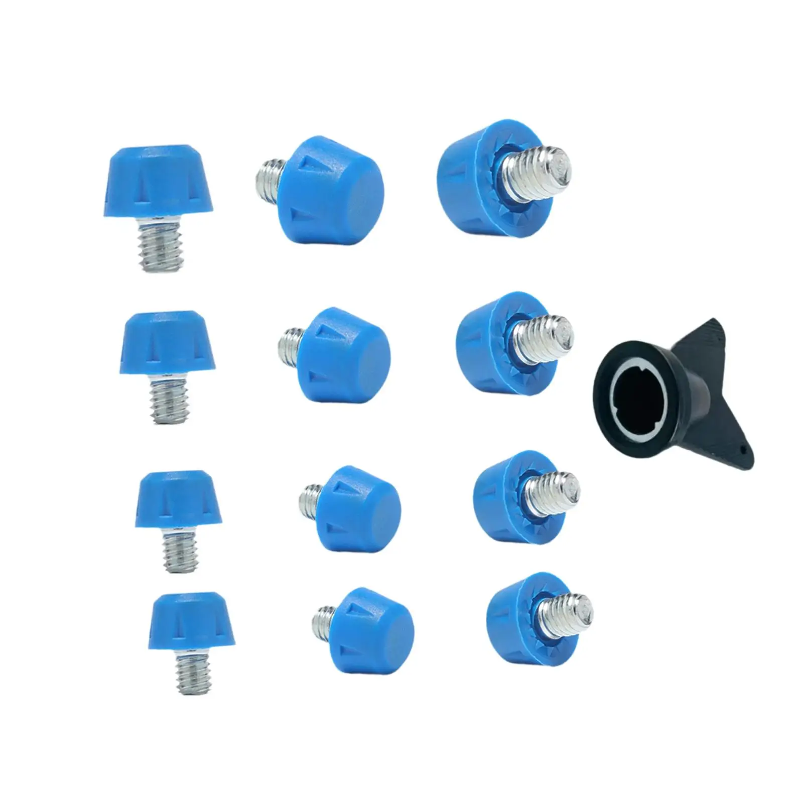 

12 шипов для футбольных бутс, футбольные шпильки, удобный винт с резьбой, диаметр 6 мм