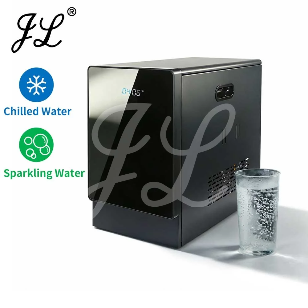 2 In 1 Chilled Water And Soda Under Counter Cooling System 4C-14°C Adjustable Compact Household Water Dispenser And Soda Maker
