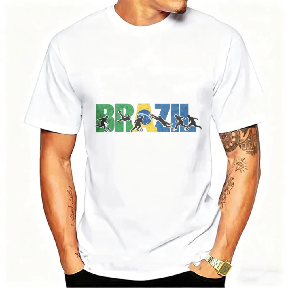 Brazil Soccer 2026 Graphic Tee - Men's Fan Apparel