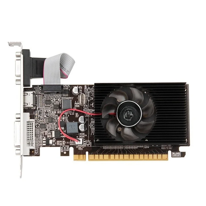 New GT610 2GB discrete graphics card desktop computer game chassis VGA HD DVI interface