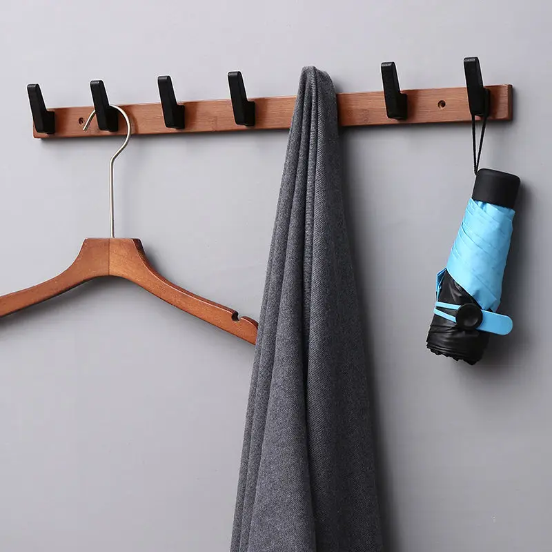 No Punching Clothes Hook Clothes Storage Clothes Hanger Door Back Foyer Bedroom Wall Hanging Coat and Hat Rack Entrance Hook