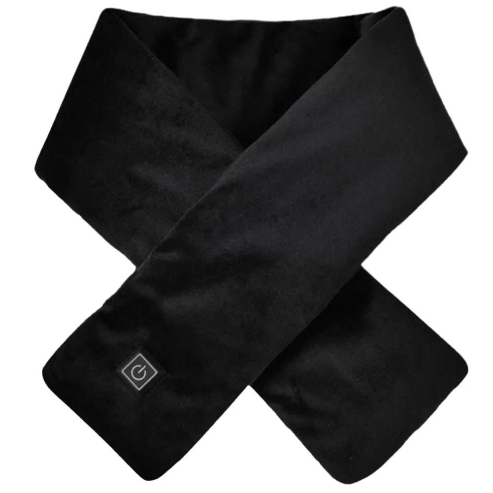 Warm Heated Scarf USB Charging Electric Heating Scarf Cold-Proof Electric Heated Scarf Washable for Climbing Hiking Cycling