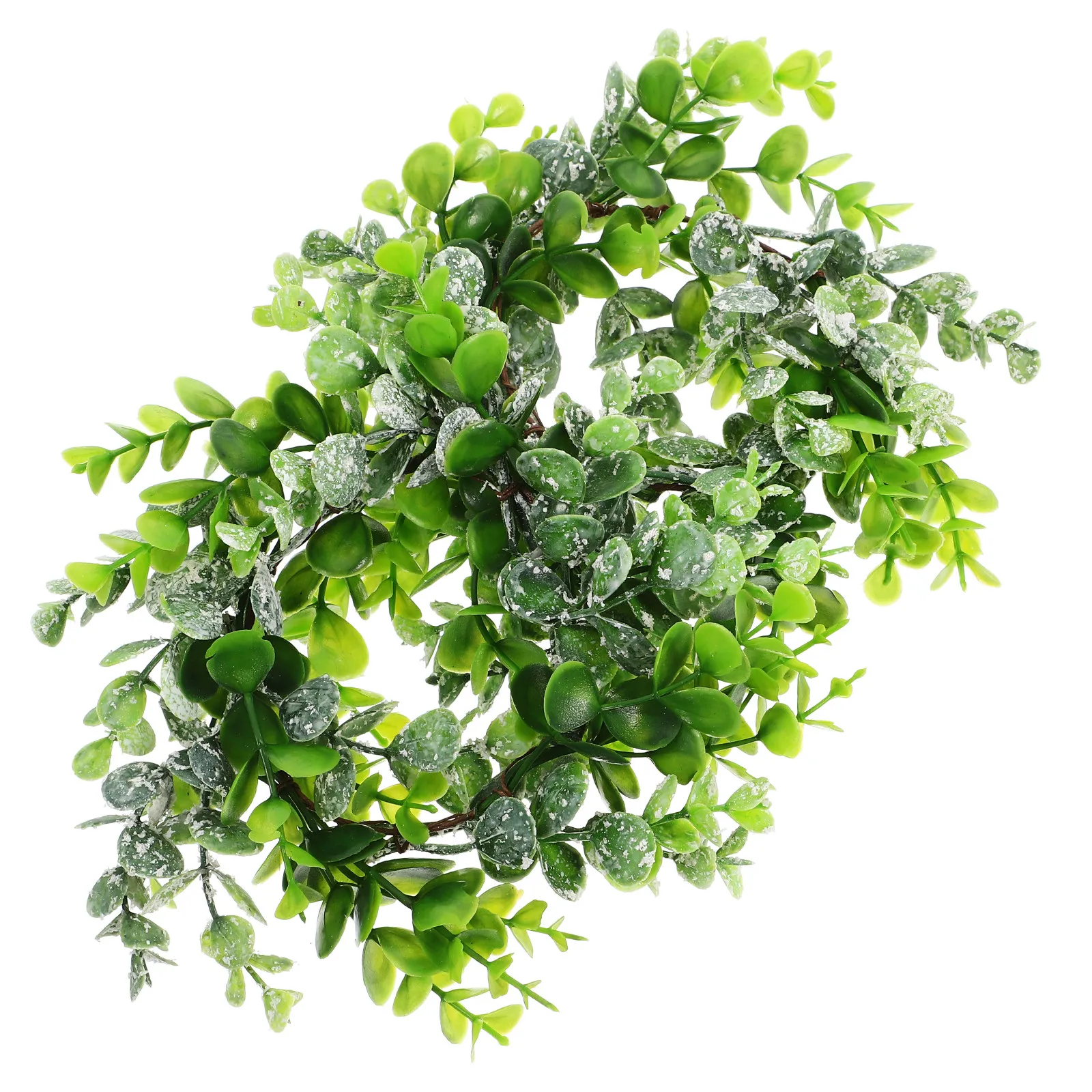 

2Pcs Artificial Eucalyptus Leaf Wreath Spring Home Decorations Front Door Hanging Wreath Party Garland Elegant Greenery