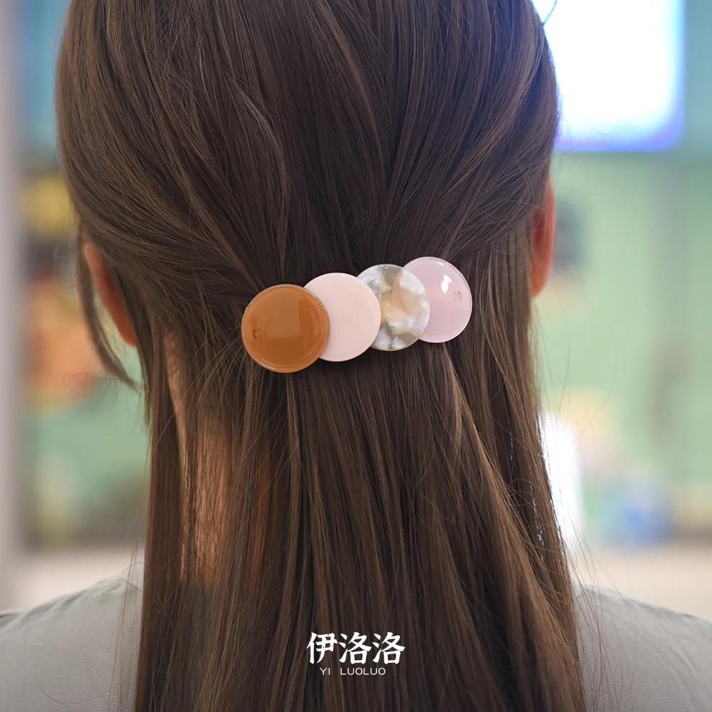 Women Headwear Cute Hair Clip Vintage Hair Barrettes Acetate Fashion Hair Accessories For Women