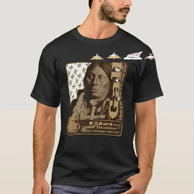 Gall Hunkpapa Lakota War Chief T Shirt Short Sleeve Casual 100% Cotton O-Neck Mens T-shirt Size S-3XL