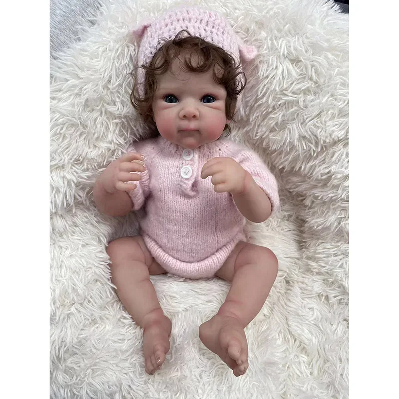 48CM Reborn Baby Bettie Full Silicone Body High Quality 3D Genesis Hand Painted Doll with Visible Vein Collectible Art Doll Gift