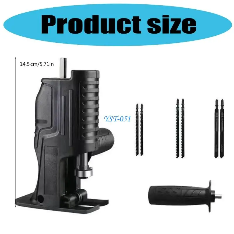 E15A Reciprocating Sawing Converter for Electric Drill Easy Setups Home Improvement