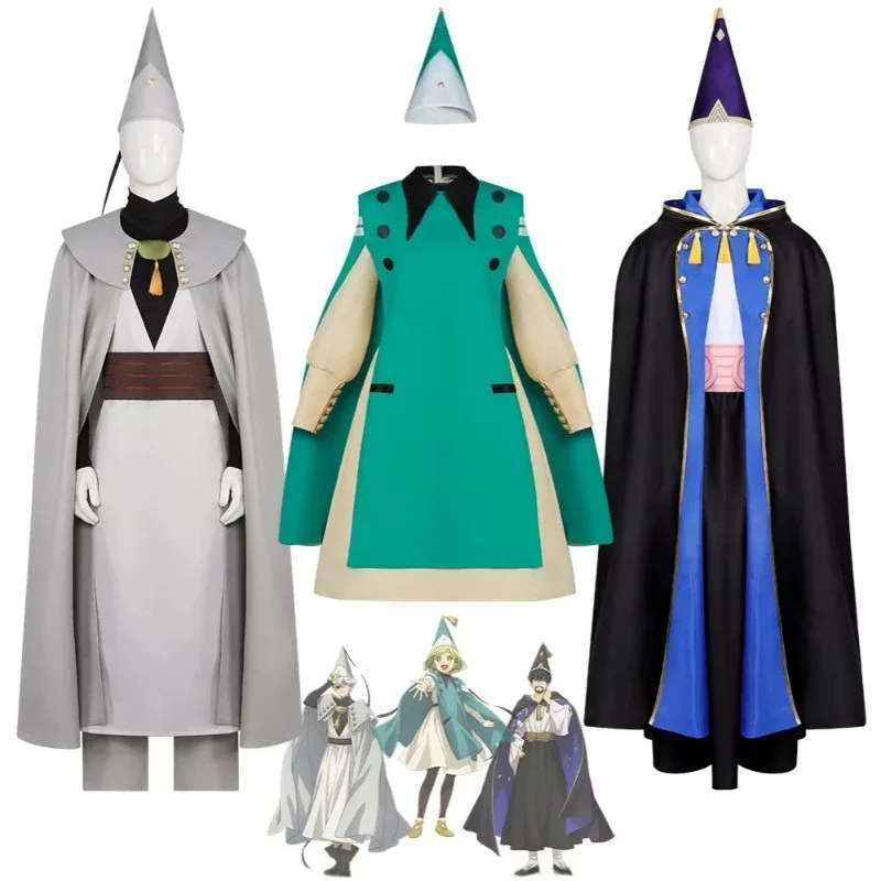 

Atelier Coco Qifrey Witch Hat Cosplay Costume Set for Women Men Magician Stage Performance Robe Cloak Included Cosplay Party Acc