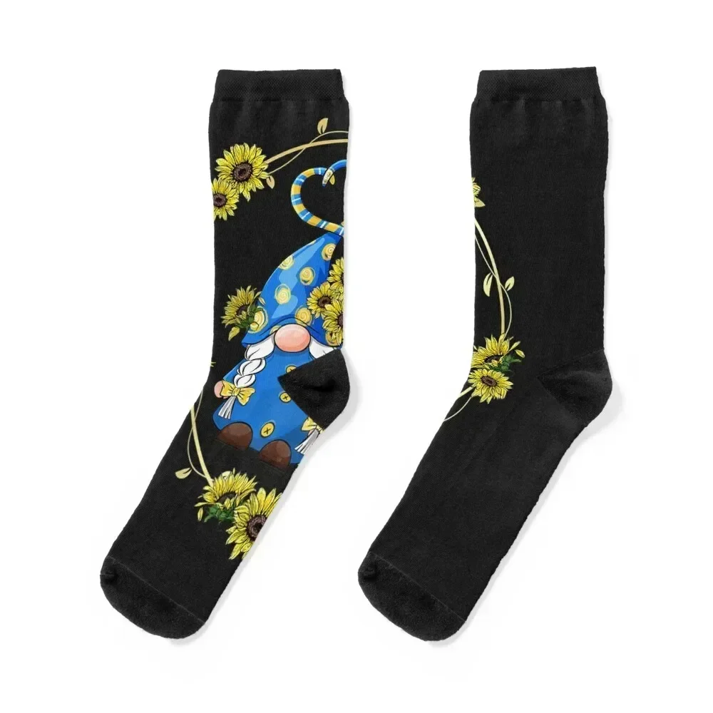 Sunflower Gnome Shows Heart Love For Gardener And Summer TShirt11 Socks christmas stocking cycling Women's Socks Men's