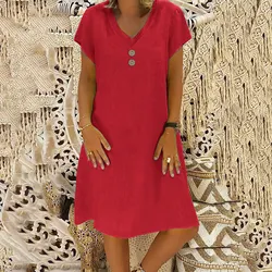 Women's Dresses 2025 Summer Leopard Chain Print Buttoned Pocket Design Casual Turn-Down Collar Daily Mini Shirt Dress