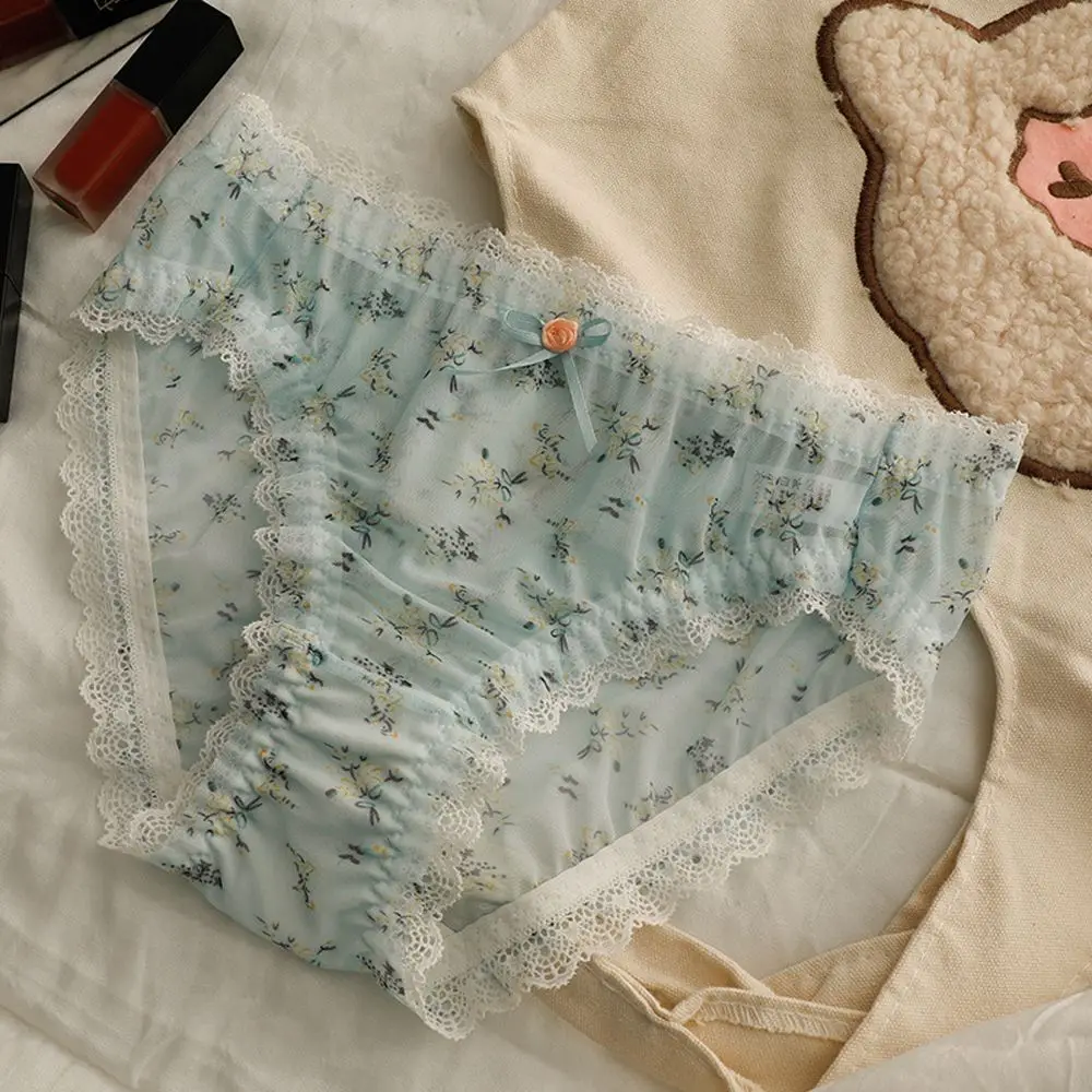 Celana Dalam Wanita Jepang Tanpa Jahitan Nyaman Bernapas Elastis Motif Bunga Seksi