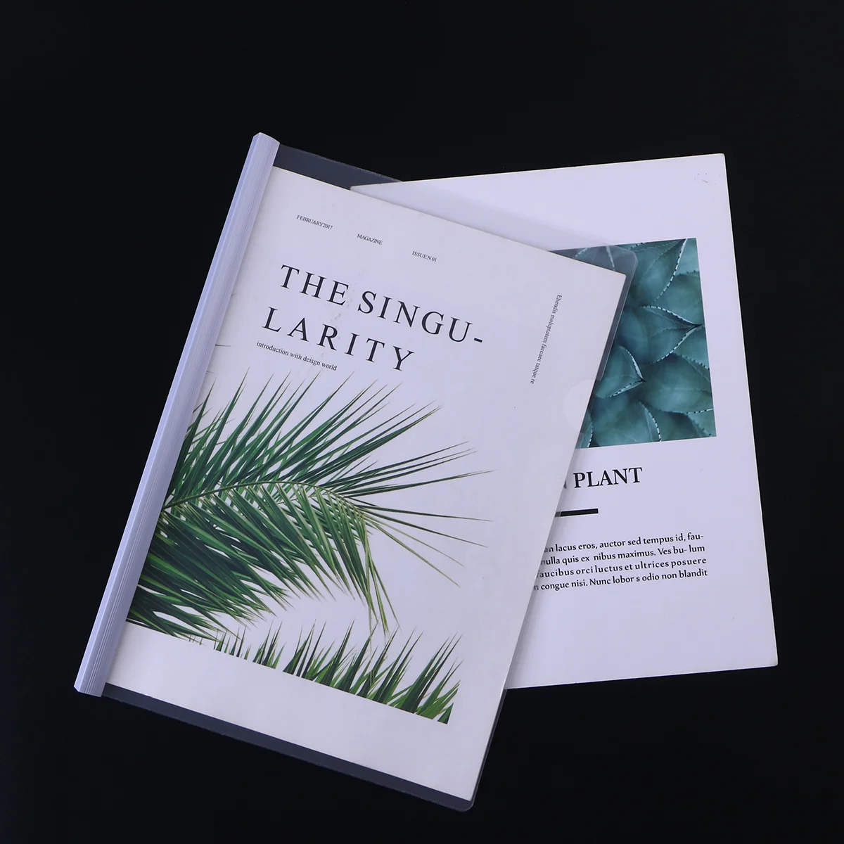 

10Pcs A4 Paper Cover Transparent Files Organizer Non Slip Locking Bar High Capacity Report Binder White File Folder